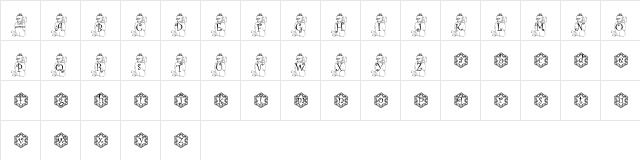 snowman1_kg Regular  glyph index