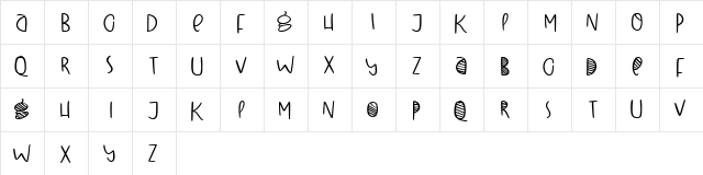 Winter Day Regular  glyph index