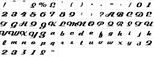 1 Nitro DNA Regular  glyph index