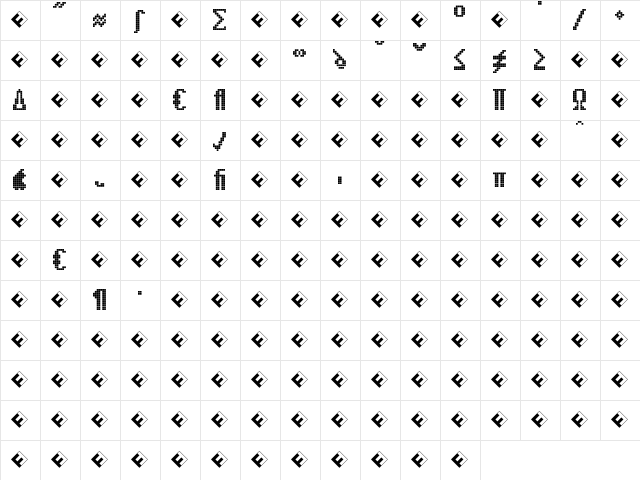 CallFiveL-RegularExp Regular  glyph index