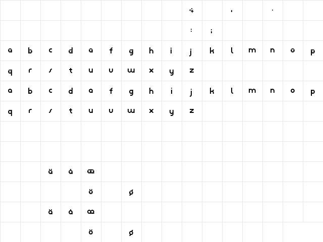 starmonkey Regular  glyph index
