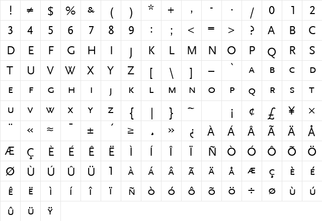 ScalaSans-Caps Unknown  glyph index