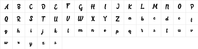 Rotterin Demo Regular  glyph index
