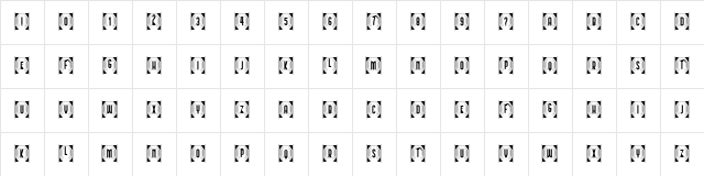 Capitalismo 3 Regular  glyph index