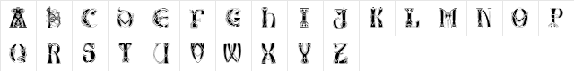 CelticaBlack Regular  glyph index
