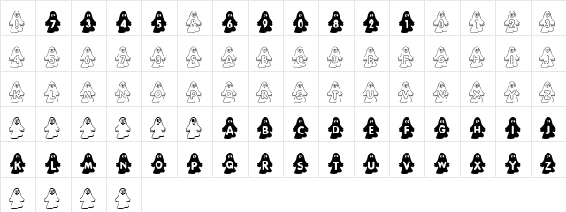 rmghost4 graphic  glyph index