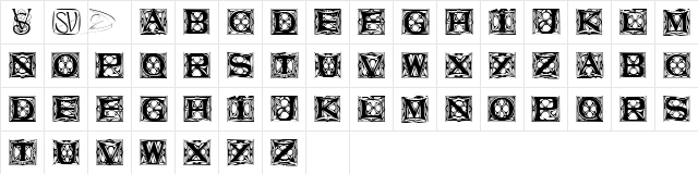 Varah Caps Regular  glyph index