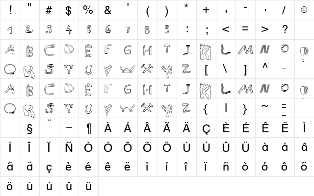 SP Anlaut9 DB Normal  glyph index