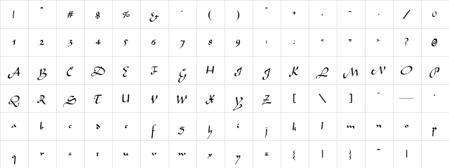 Bogart-Normal Regular  glyph index