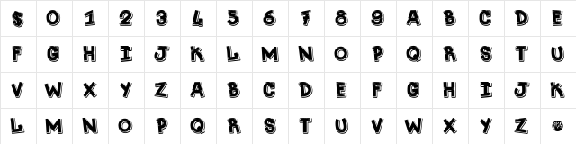 Shoes center Regular  glyph index