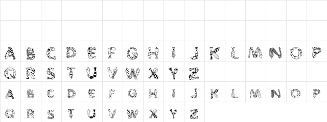 Dads Tie Regular  glyph index