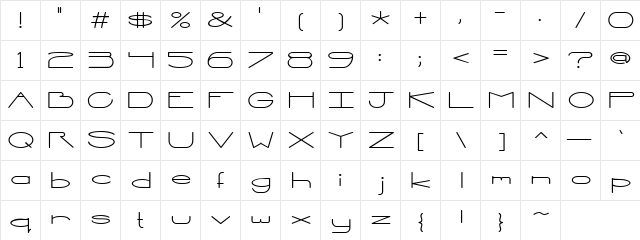 Scrap Daddy Regular  glyph index