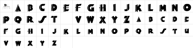 Grauman Regular  glyph index