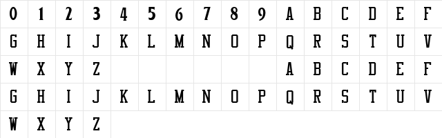 NBA Warriors Regular  glyph index