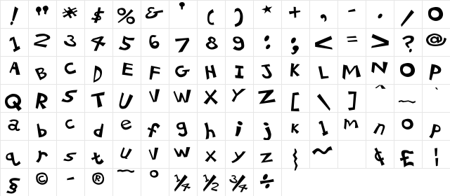 21 Kilobyte Salute Regular  glyph index