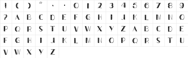Detecter Regular  glyph index