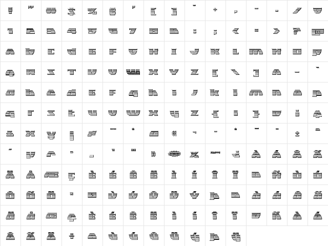 Black Bishop Platinum Regular  glyph index