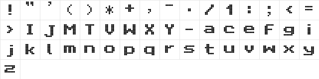 Citaro Voor (Enkele hoogte, Breed) Regular  glyph index