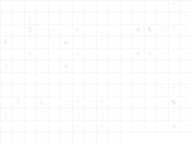 Carbon Ultra  glyph index