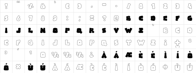 Arise Regular  glyph index