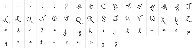 Lord Radcliff Regular  glyph index