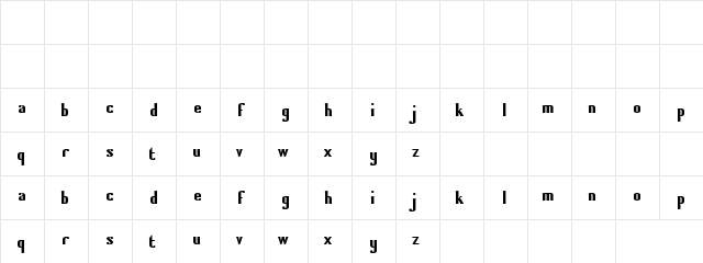 Hijinx Normal  glyph index