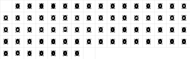 Looking Glass Regular  glyph index