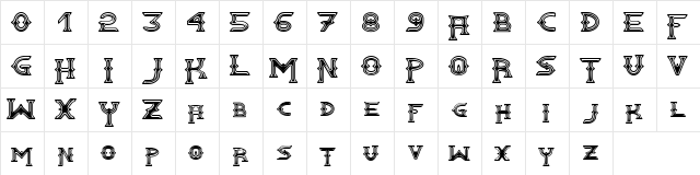 Gawain Regular  glyph index