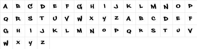 Philly Sans Regular  glyph index
