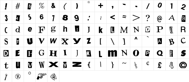 Demand Regular  glyph index