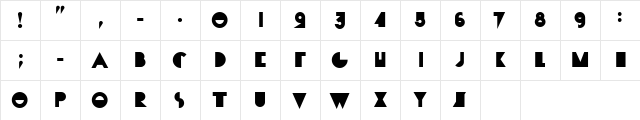 EMILKOZAK.COM | fartdeco Regular  glyph index