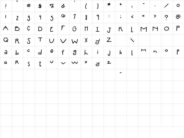 2Peas Silly 2Peas Silly  glyph index