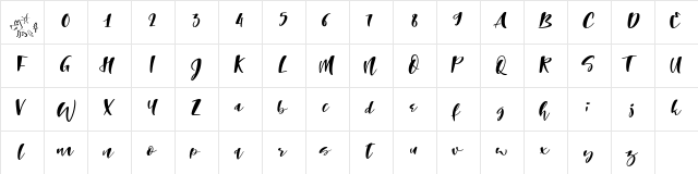 The Laughing Wolf. Regular  glyph index