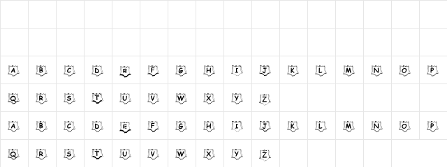 F4 or F5 Regular  glyph index
