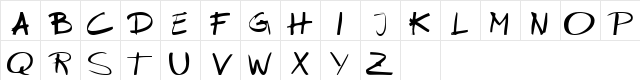 KR Marker Thin Regular  glyph index