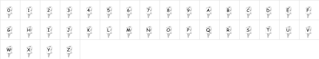 pf_bird6 Regular  glyph index
