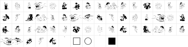 PowerWoman Regular  glyph index