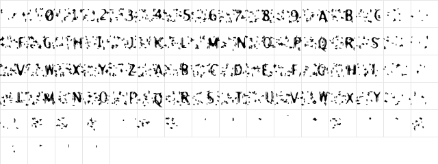 ReactorFB Regular  glyph index