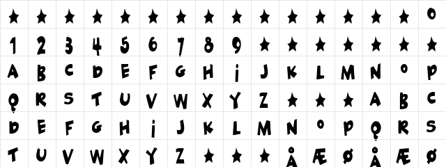 Geek a byte Regular  glyph index