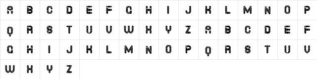 Furious Ride Flat Regular  glyph index