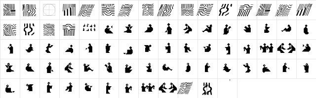 TangramBam Regular  glyph index