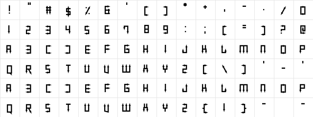 You've Gotta Point Regular  glyph index