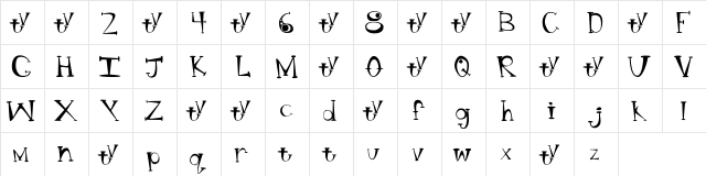 BT Bong Blasted Aliens Trial TRIAL VERSION  glyph index