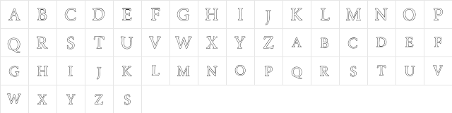 Road Race Free Outline  glyph index