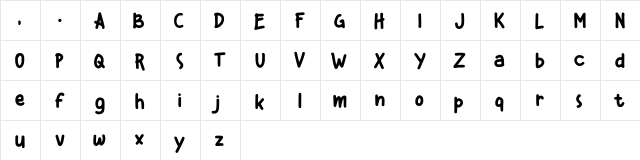 Kiddos Demo  glyph index