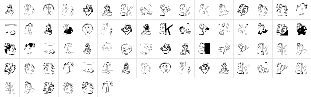 Emkabats Regular  glyph index