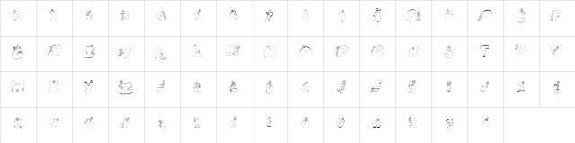 ALPHA ROMEO Regular  glyph index