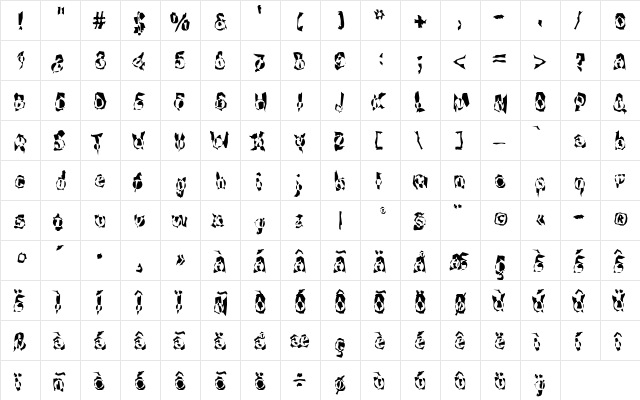 F2FZakkGlobe LT Std Regular  glyph index