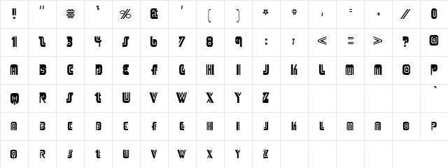 Circuits Regular  glyph index