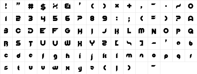 Of The Blue Colour Of Her Eyes Regular  glyph index